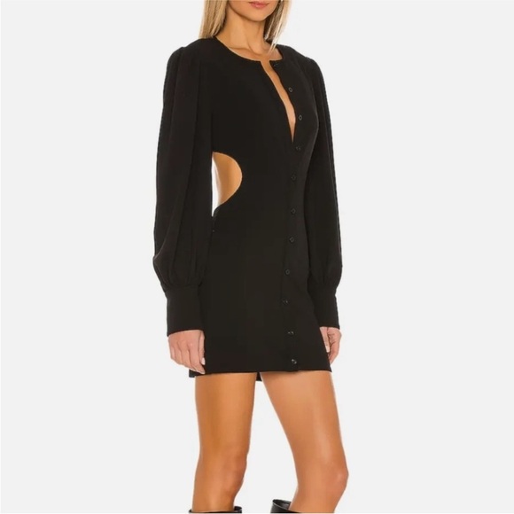 Lovers and Friends Black Open Back Mini Dress- Small - Picture 3 of 9